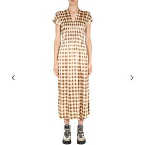 ISO Ganni Gingham Smocked Waist Dress Size 36